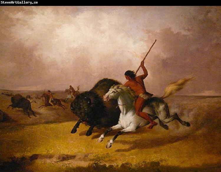 John Mix Stanley Buffalo hunt on the Southwestern plains